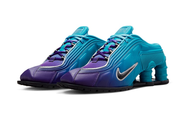 EXCLUSIVE: New Martine Rose x Nike Shox MR4 at Pitti