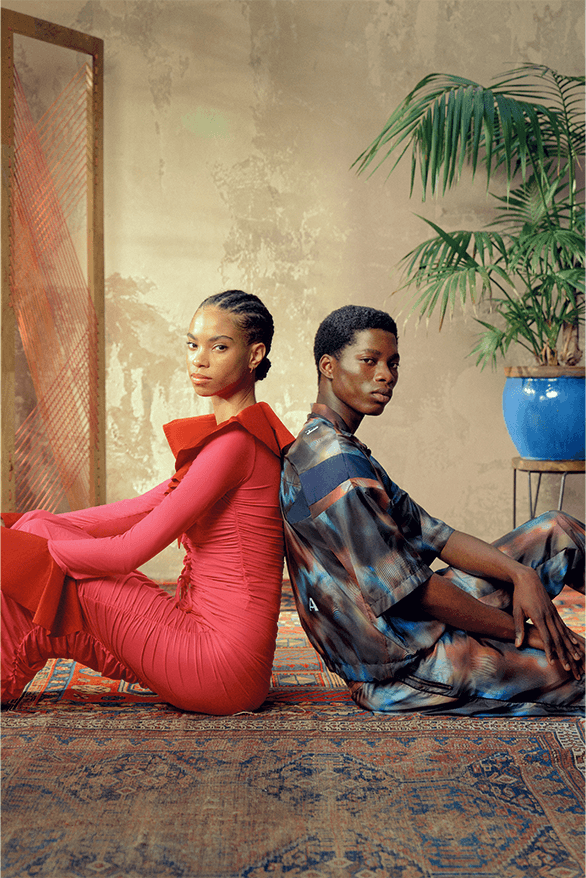 Microsoft Ahluwalia EON AI Collection fall winter 2023 uk London designer technology artificial intelligence Symphony menswear womenswear