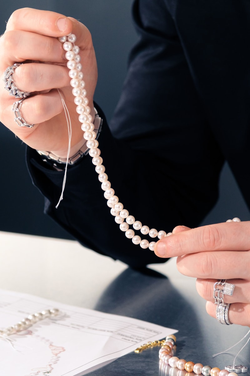MJ Jones "Pearl Skies" Collection AI Campaign Fine Jewelry Rodrigo de Paul Diego Costa Weston McKennie Necklace Bracelet Ring