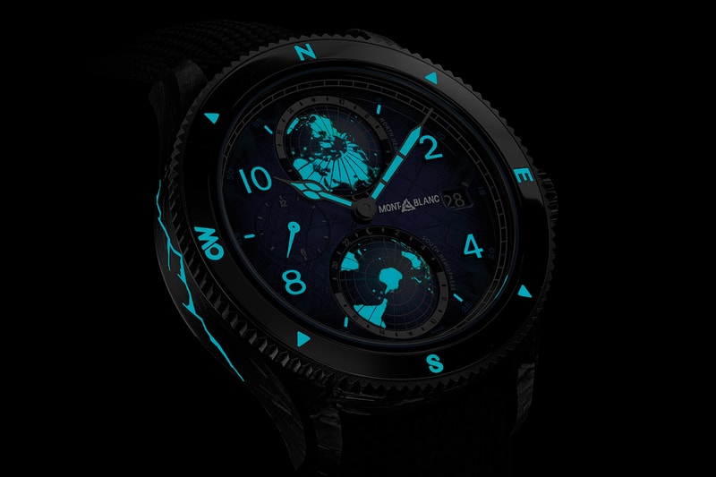 Montblanc 1858 Geosphere 0 Oxygen CARBO2 Only Watch Auction Info