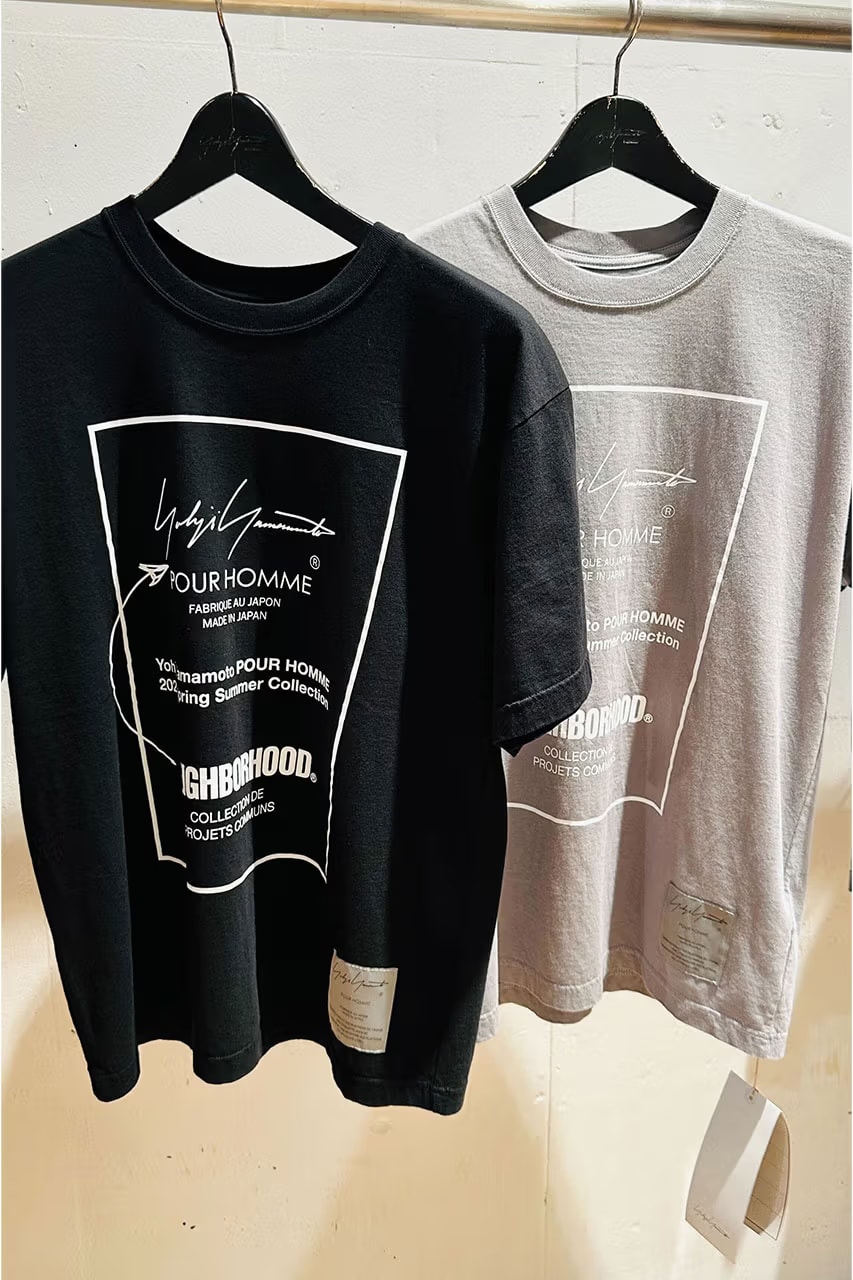 NEIGHBORHOOD Yohji Yamamoto Pour Homme Capsule Info release date store list buying guide photos price