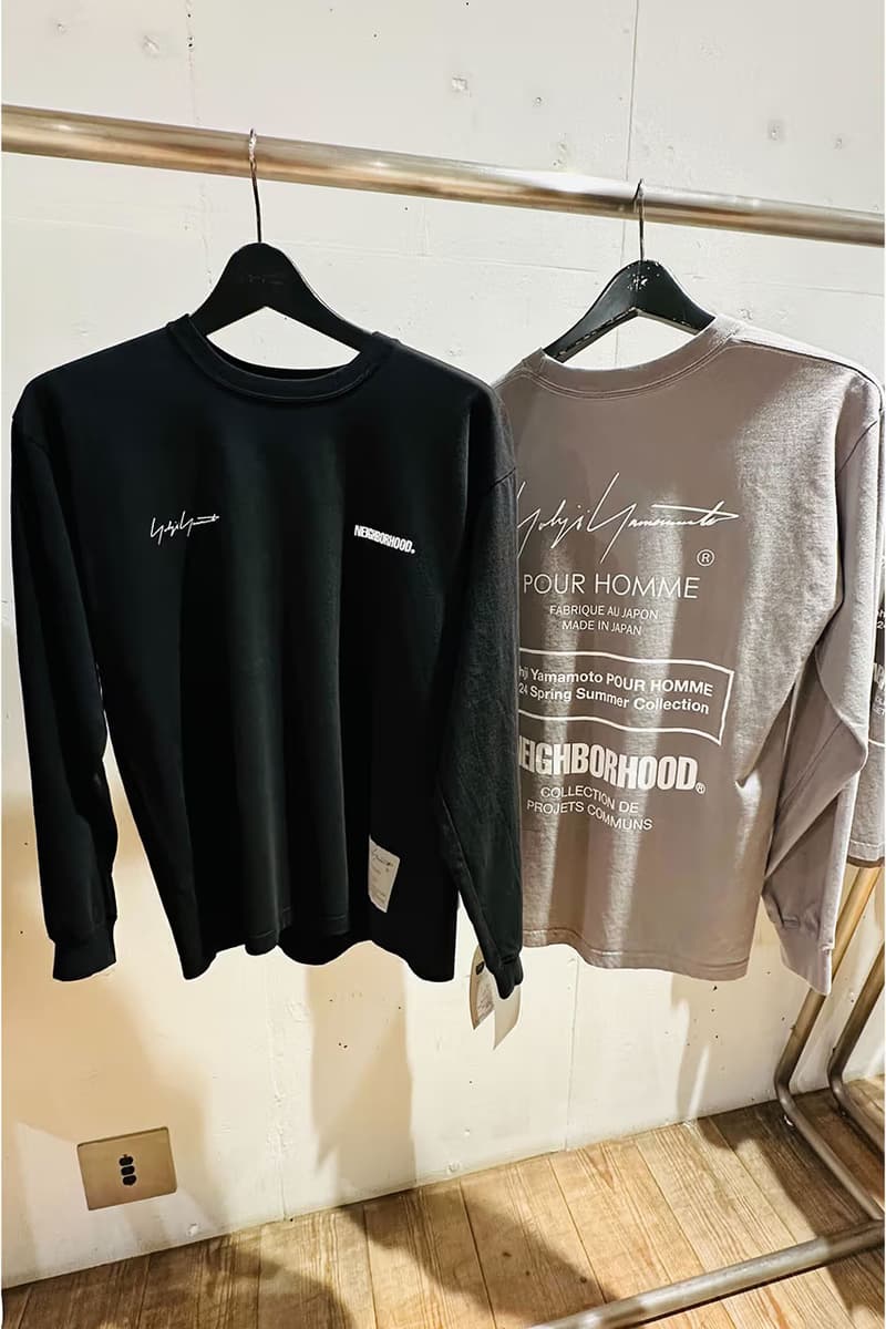 NEIGHBORHOOD Yohji Yamamoto Pour Homme Capsule Info release date store list buying guide photos price