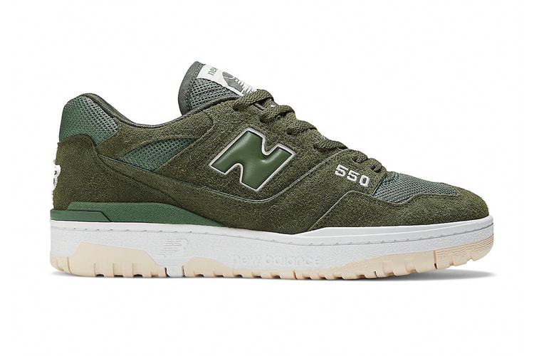 New Balance Wraps the 550 in "Olive Suede"