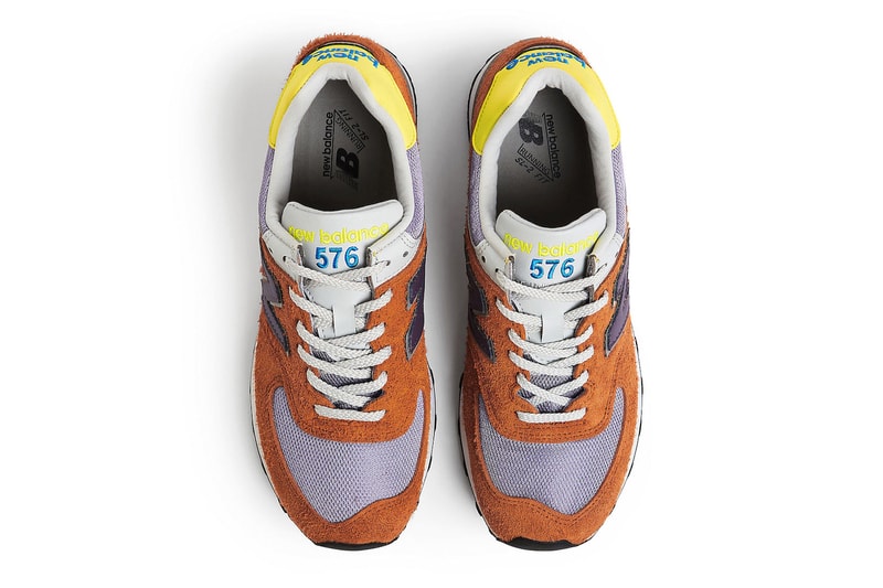 New Balance 576 Made in UK Surfaces in "Apricot" OU576CPY Apricot/Dusk-Limeade