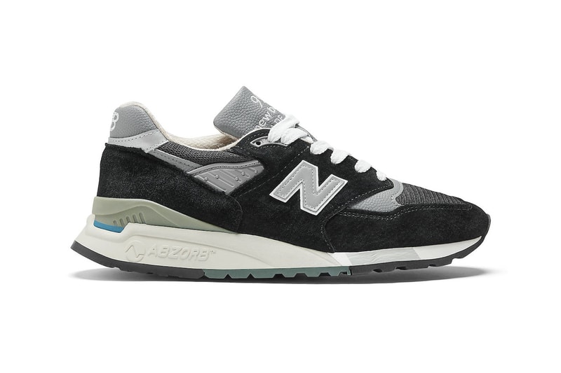 New Balance 998 MADE IN USA Appears in Classic "Black" white silver grey U998BL 