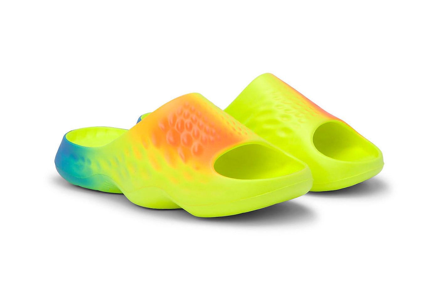 New Balance fresh foam Introduces the MRSHN Slide "Multi-Color" Bright Lapis/Neon Dragonfly-Hi-Lite SUFHUPG3 release info
