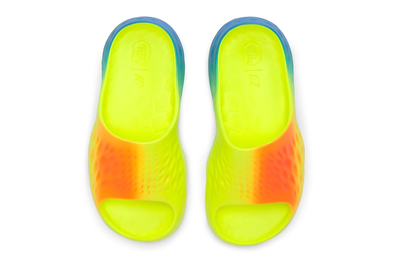 New Balance fresh foam Introduces the MRSHN Slide "Multi-Color" Bright Lapis/Neon Dragonfly-Hi-Lite SUFHUPG3 release info