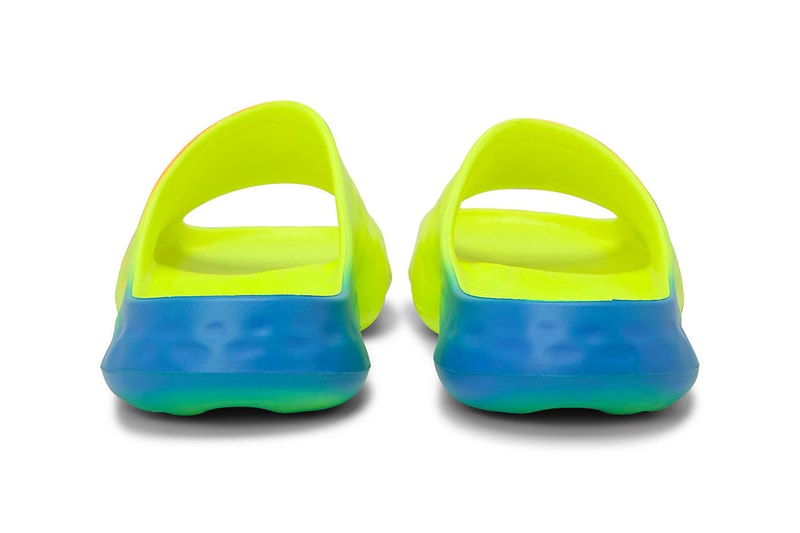 New Balance fresh foam Introduces the MRSHN Slide "Multi-Color" Bright Lapis/Neon Dragonfly-Hi-Lite SUFHUPG3 release info