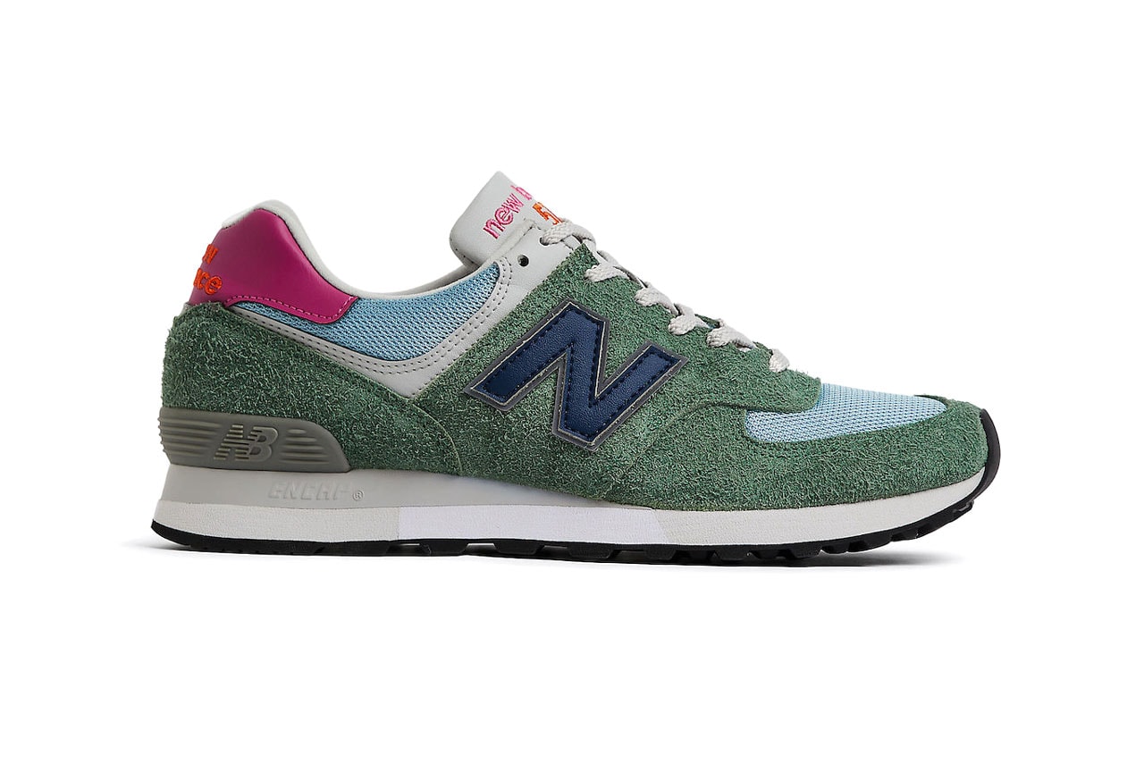 New Balance Made In UK Green Stone Blue Sneakers Footwear Trainers Flimby England Scotland Wales Ireland Fashion Clothing