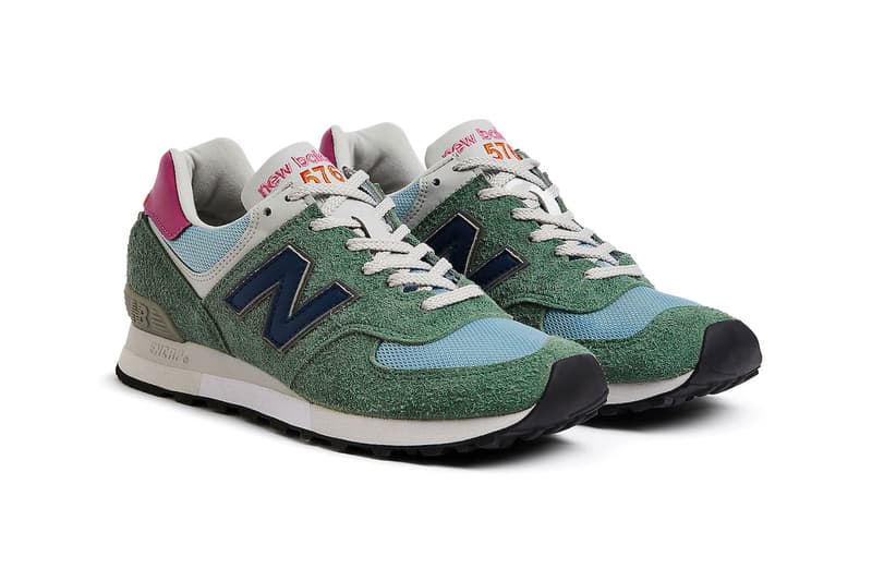 New Balance Made In UK Green Stone Blue Sneakers Footwear Trainers Flimby England Scotland Wales Ireland Fashion Clothing