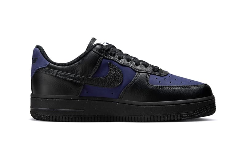 Nike Air Force 1 Low Black/Indigo Fashion Footwear Nike Swoosh Just Do It Streetwear Trainers Shoes Sneakers Skateboarding Basketball