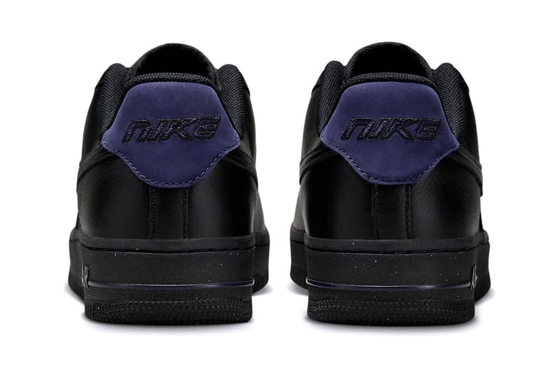 Nike Air Force 1 Low Black/Indigo Fashion Footwear Nike Swoosh Just Do It Streetwear Trainers Shoes Sneakers Skateboarding Basketball