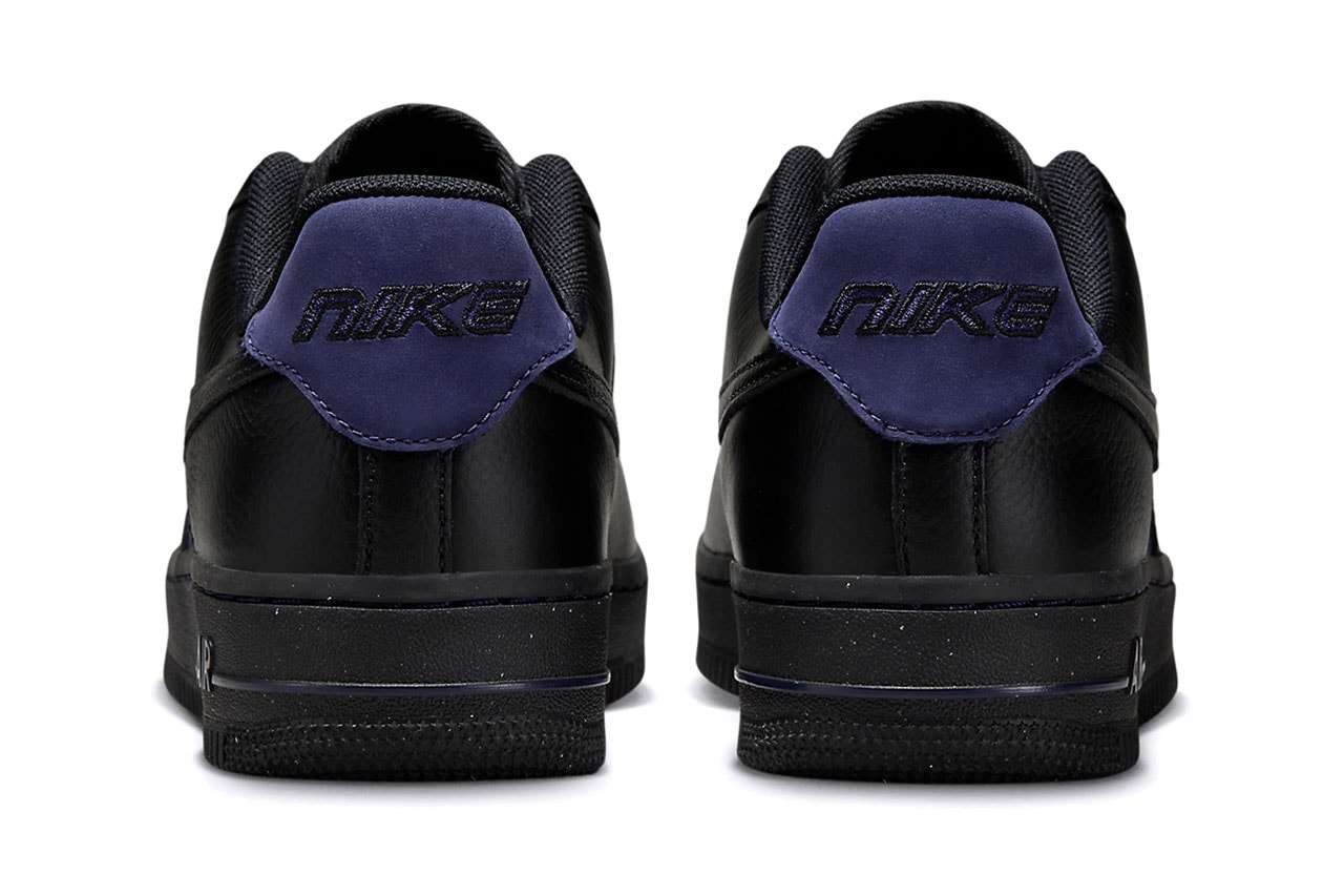 Nike Air Force 1 Low Black/Indigo Fashion Footwear Nike Swoosh Just Do It Streetwear Trainers Shoes Sneakers Skateboarding Basketball