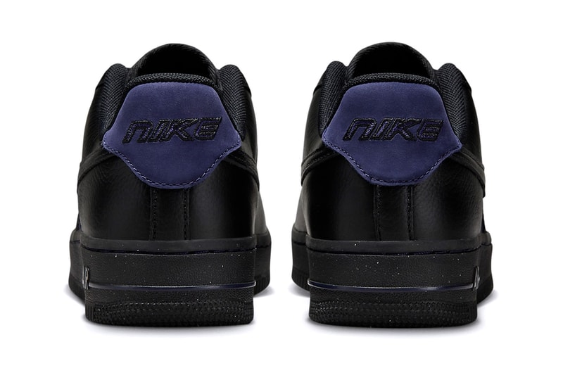 Nike Air Force 1 Low Black/Indigo Fashion Footwear Nike Swoosh Just Do It Streetwear Trainers Shoes Sneakers Skateboarding Basketball