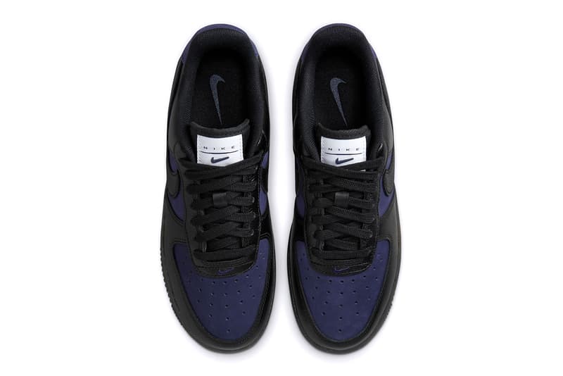 Nike Air Force 1 Low Black/Indigo Fashion Footwear Nike Swoosh Just Do It Streetwear Trainers Shoes Sneakers Skateboarding Basketball
