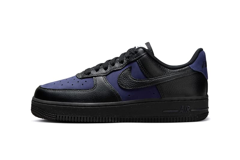 Nike Air Force 1 Low Black/Indigo Fashion Footwear Nike Swoosh Just Do It Streetwear Trainers Shoes Sneakers Skateboarding Basketball