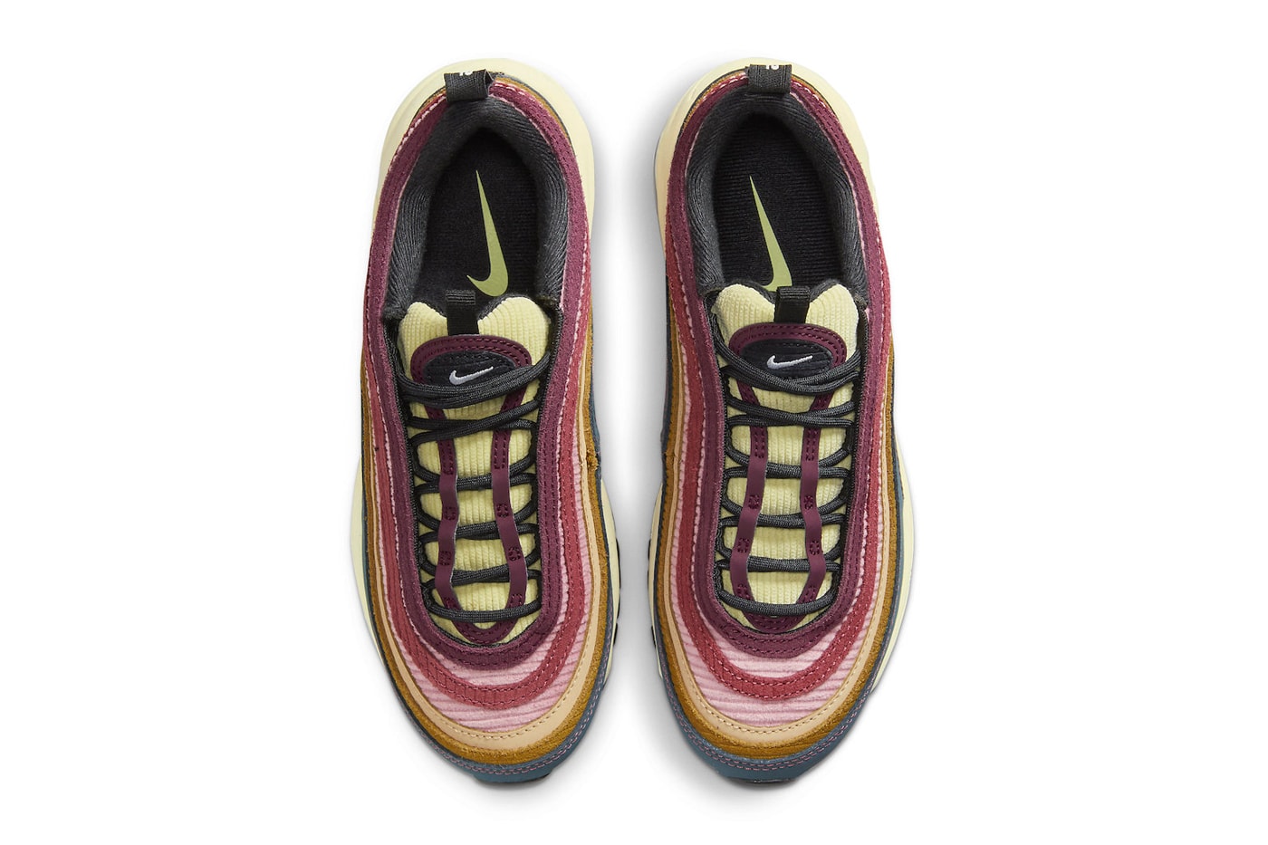 Nike Air Max 97 Arrives in Multi-Color "Corduroy" FB8454-300 swoosh release info