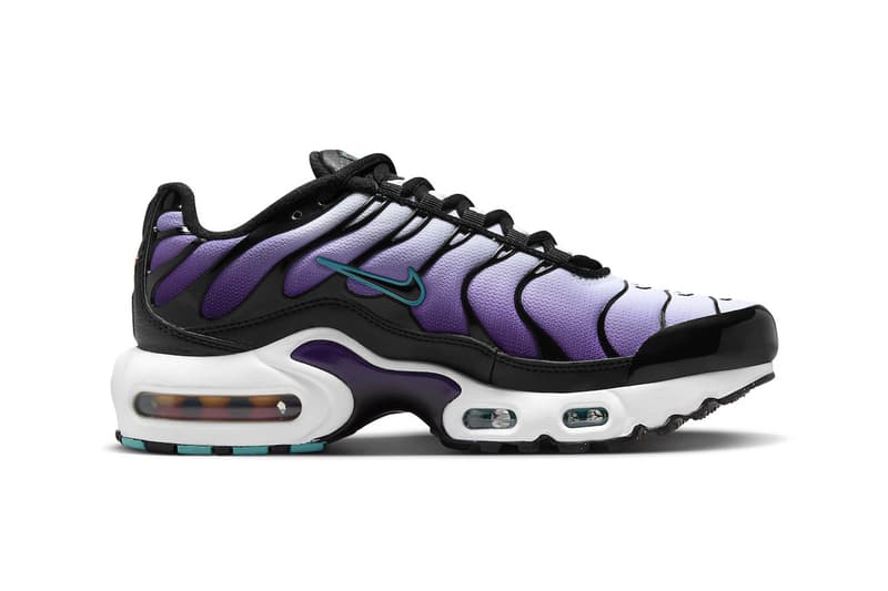 Nike Air Max Plus Gets Dressed in "Reverse Grape" FQ2415-500 purple technical sneaker athletic comfortable swoosh