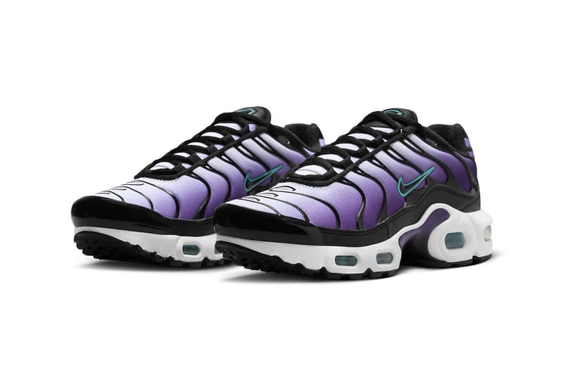 Nike Air Max Plus Gets Dressed in "Reverse Grape" FQ2415-500 purple technical sneaker athletic comfortable swoosh