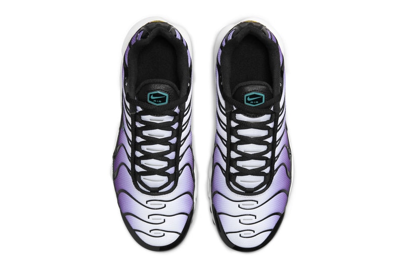 Nike Air Max Plus Gets Dressed in "Reverse Grape" FQ2415-500 purple technical sneaker athletic comfortable swoosh
