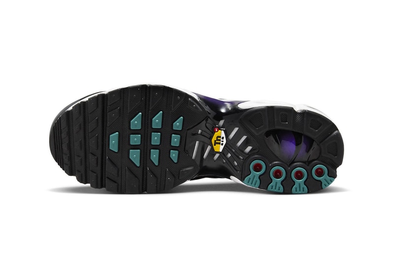 Nike Air Max Plus Gets Dressed in "Reverse Grape" FQ2415-500 purple technical sneaker athletic comfortable swoosh