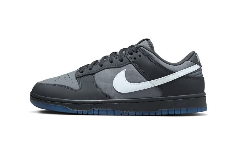 Nike Dunk Low Arrives in "Anthracite" and Reflective Swooshes FV0384-001 release info swoosh Pure Platinum-Cool Grey