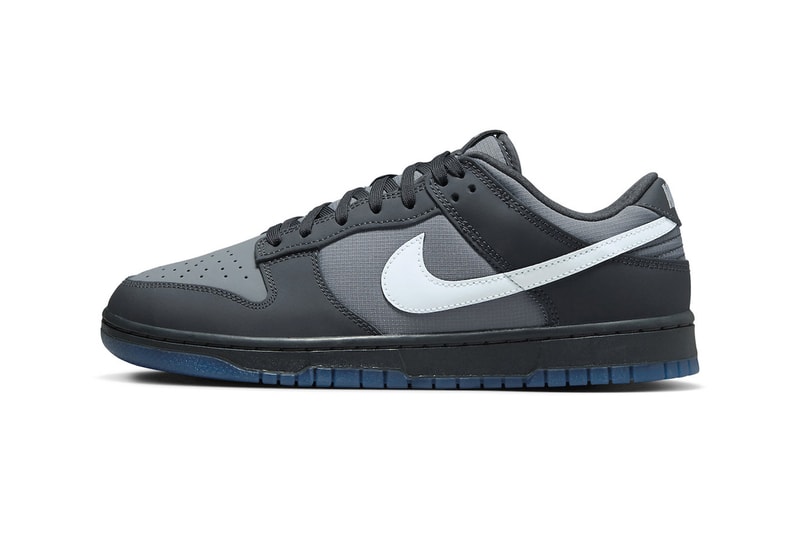 Nike Dunk Low Arrives in "Anthracite" and Reflective Swooshes FV0384-001 release info swoosh Pure Platinum-Cool Grey