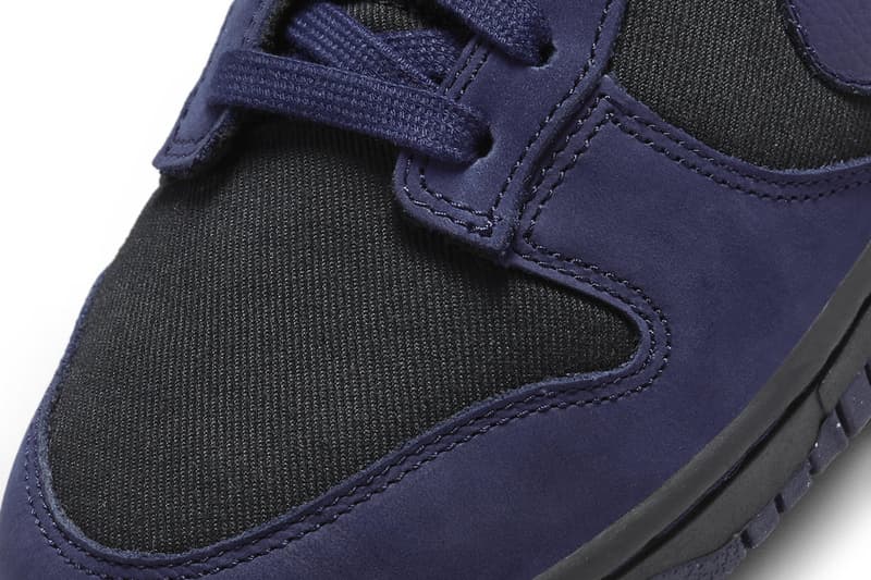 Official Look at the Nike Dunk Low in "Purple Ink" FB7720-001 womens canvas suede dark ominous speckled swoosh