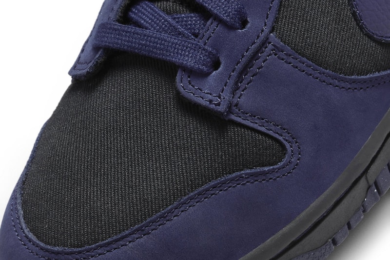 Official Look at the Nike Dunk Low in "Purple Ink" FB7720-001 womens canvas suede dark ominous speckled swoosh