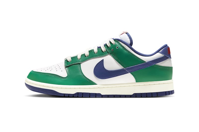 varsity green dunk lows