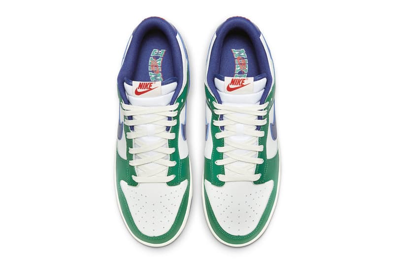 Nike Dunk Low "Varsity Team" Revealed in Gorge Green and Deep Royal Release Info