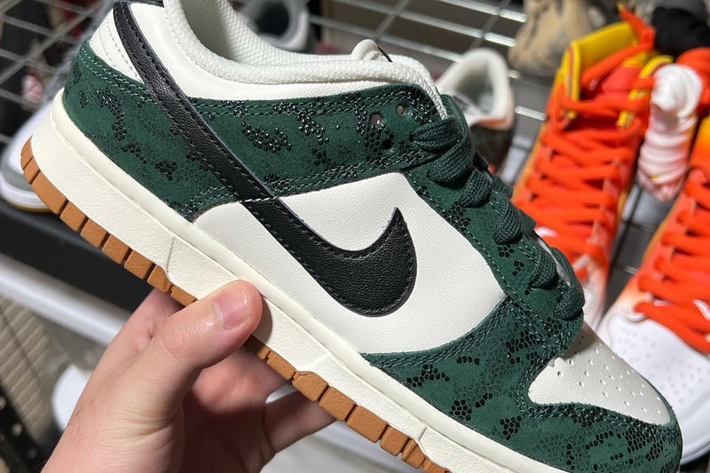 Nike Dunk Low WMNS Green Snake FQ8893-397 Release Info