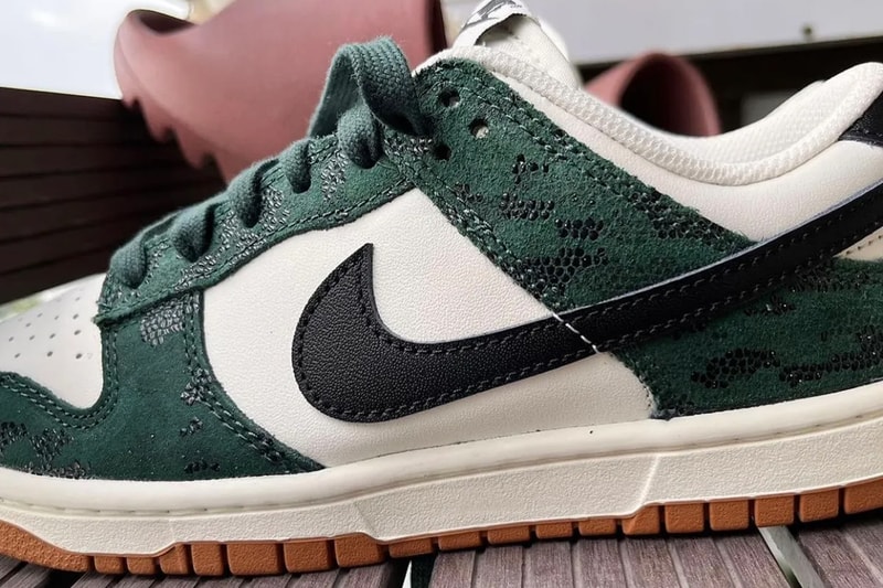 Nike Dunk Low WMNS Green Snake FQ8893-397 Release Info