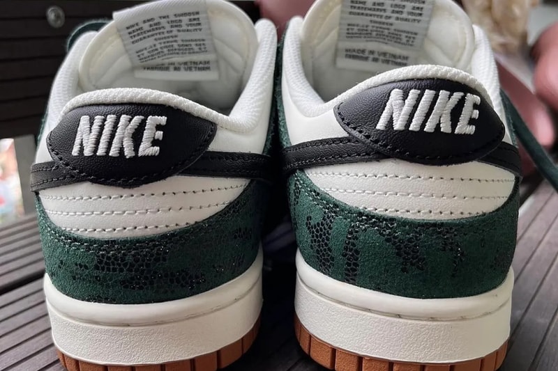Nike Dunk Low WMNS Green Snake FQ8893-397 Release Info