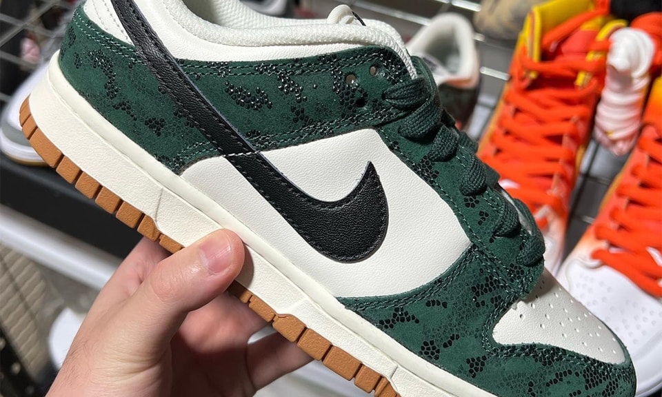 First Look at the Nike Dunk Low "Green Snake"