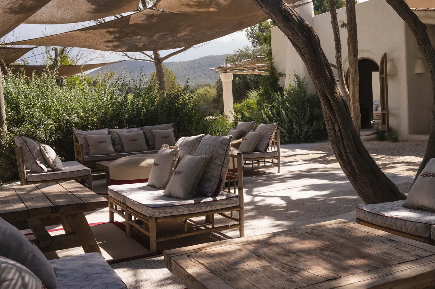 Off-White™ Takes Over Ibiza's Casa Jondal essence of summer raffia linen balearics spain espadrilles