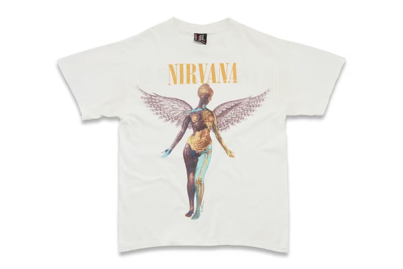 Saint Laurent Rive Droite "The Vintage" Capsule Collection T-Shirts Band Tees Anthony Vaccarello Nirvana The Cranberries Kurt Cobain 