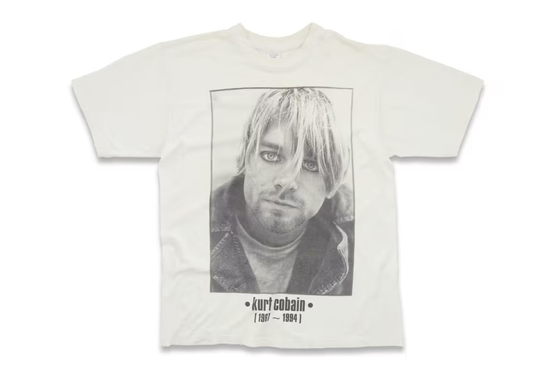 Saint Laurent Rive Droite "The Vintage" Capsule Collection T-Shirts Band Tees Anthony Vaccarello Nirvana The Cranberries Kurt Cobain 