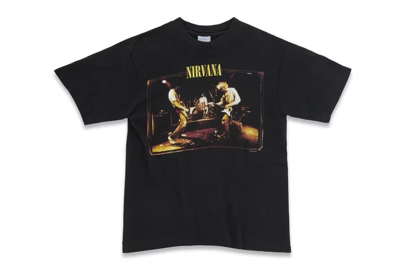 Saint Laurent Rive Droite "The Vintage" Capsule Collection T-Shirts Band Tees Anthony Vaccarello Nirvana The Cranberries Kurt Cobain 