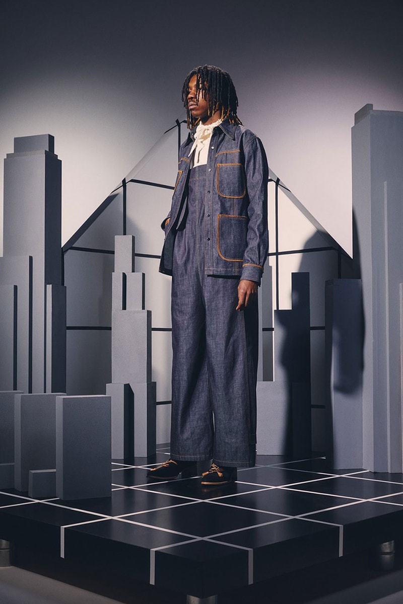 Sasquatchfabrix. autumn winter '23 collection info blazer denim puffer jackets overalls pants kimono shirting outwear pants 