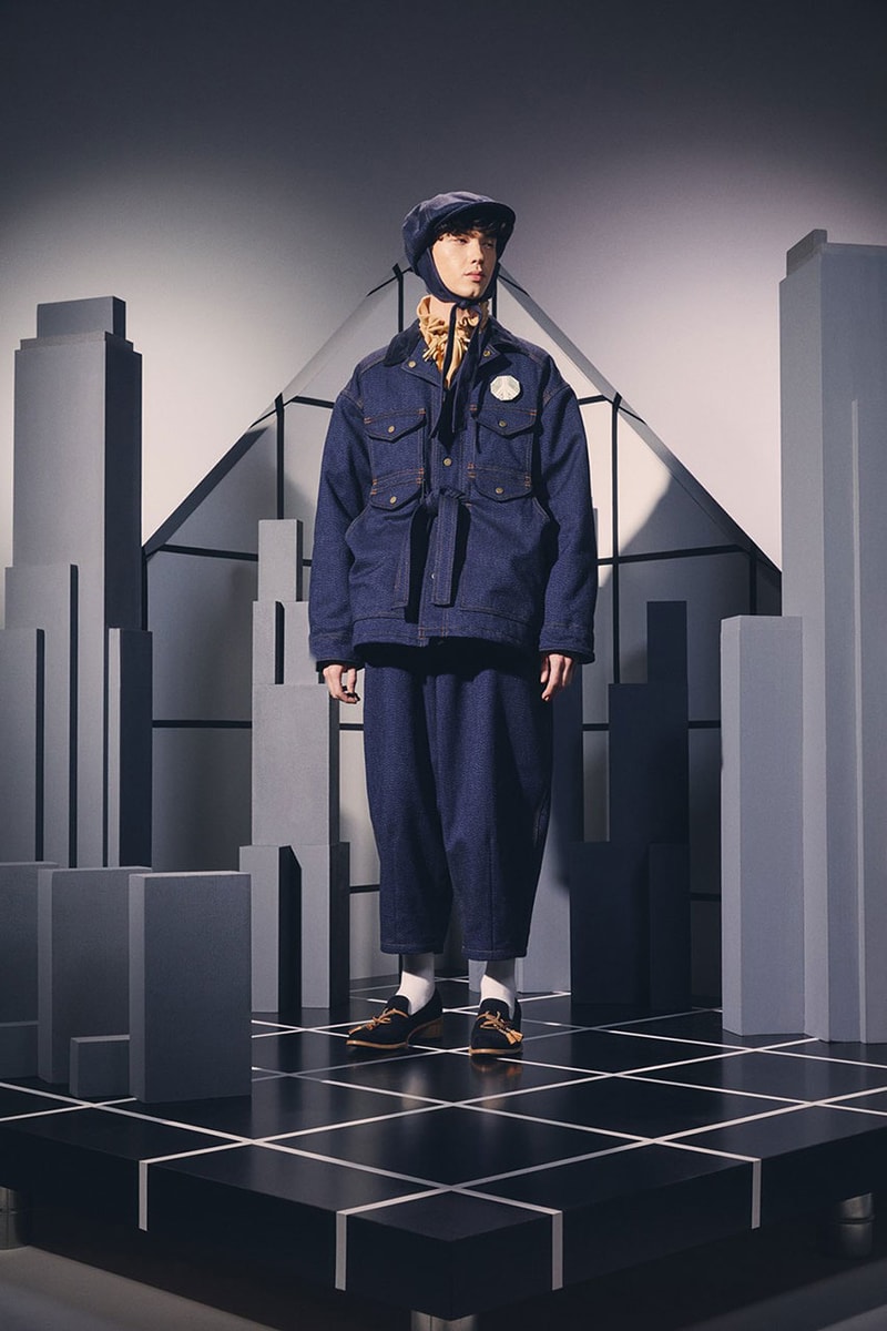 Sasquatchfabrix. autumn winter '23 collection info blazer denim puffer jackets overalls pants kimono shirting outwear pants 