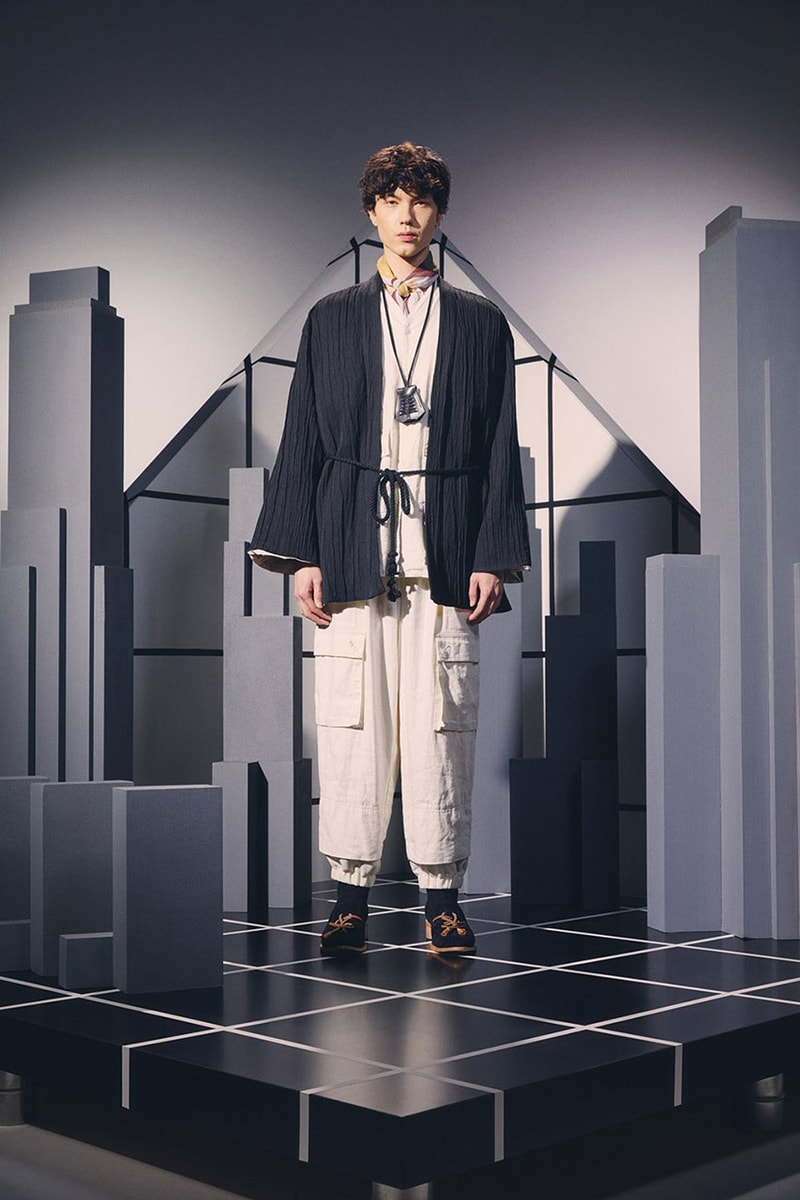 Sasquatchfabrix. autumn winter '23 collection info blazer denim puffer jackets overalls pants kimono shirting outwear pants 