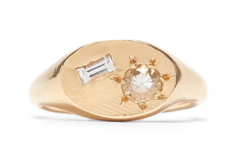 Seb Brown Dover Street Market London Jewellery Collection Drop Rings Sustainable Recycled Gold 9ct