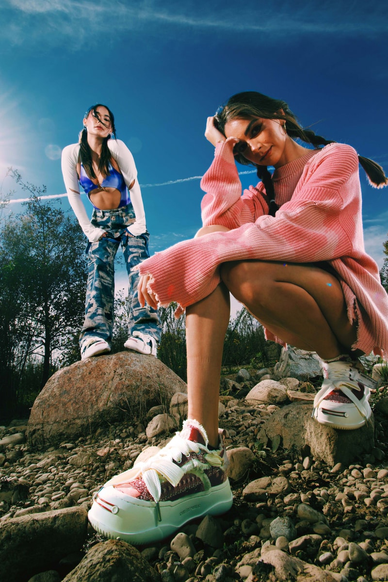 Smile Republic Limited Sneaker Collection Summer ‘23 tweed corduroy slippers platform shoe neon pastel mixed texture