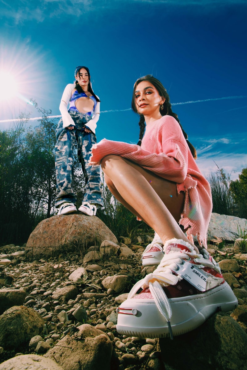 Smile Republic Limited Sneaker Collection Summer ‘23 tweed corduroy slippers platform shoe neon pastel mixed texture