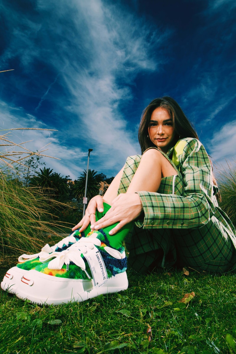 Smile Republic Limited Sneaker Collection Summer ‘23 tweed corduroy slippers platform shoe neon pastel mixed texture