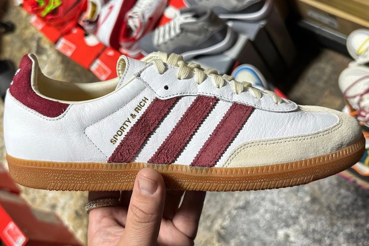 Sporty & Rich adidas Samba Maroon Release Info date store list buying guide photos price emily oberg