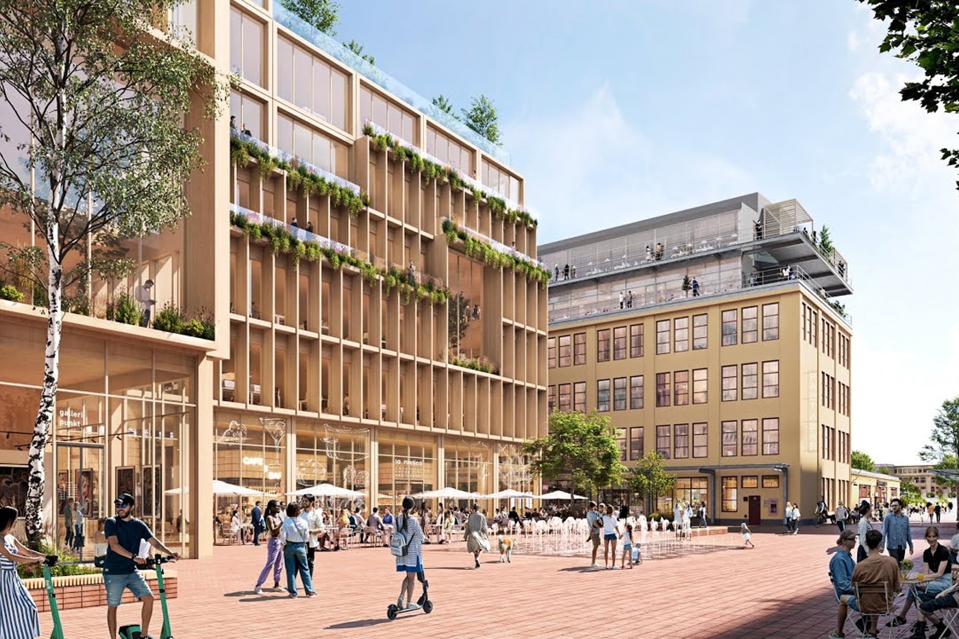 Sweden Is Set To Build the World's Largest Wooden City stockholm atrium ljungberg swedish design contemporary metropolis timber capital 2025