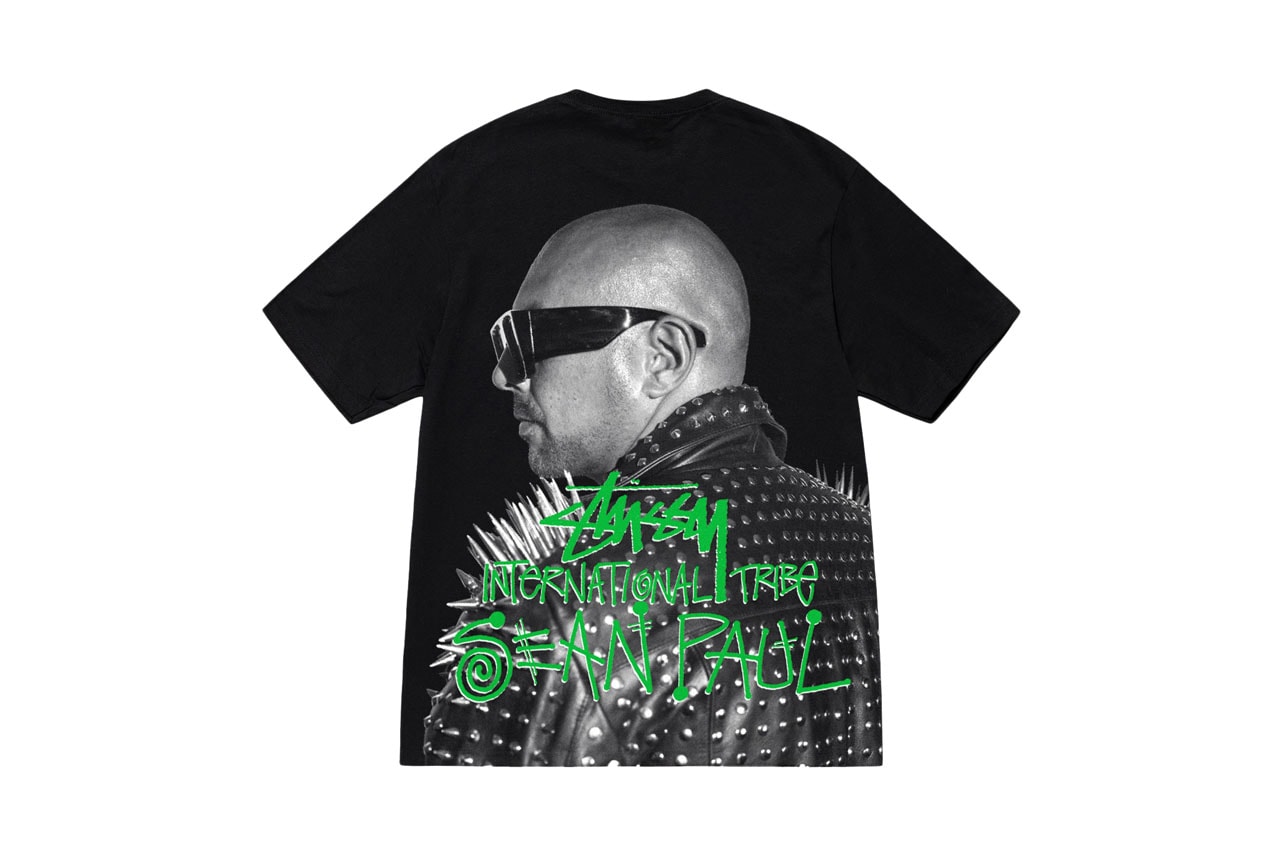 Stüssy Taps Sean Paul for Honorary T-Shirt Collaboration Release Info Product Images