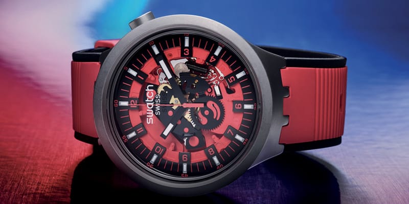 Swatch SB07S110 - Big Bold Irony Red Juicy Watch • Watchard.com